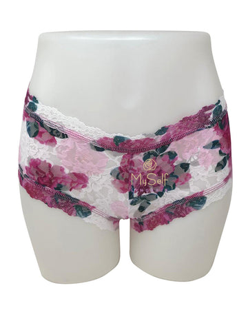 Hanky Panky 2Q1284 Kensington Rose Lace Boyshort myselflingerie.com